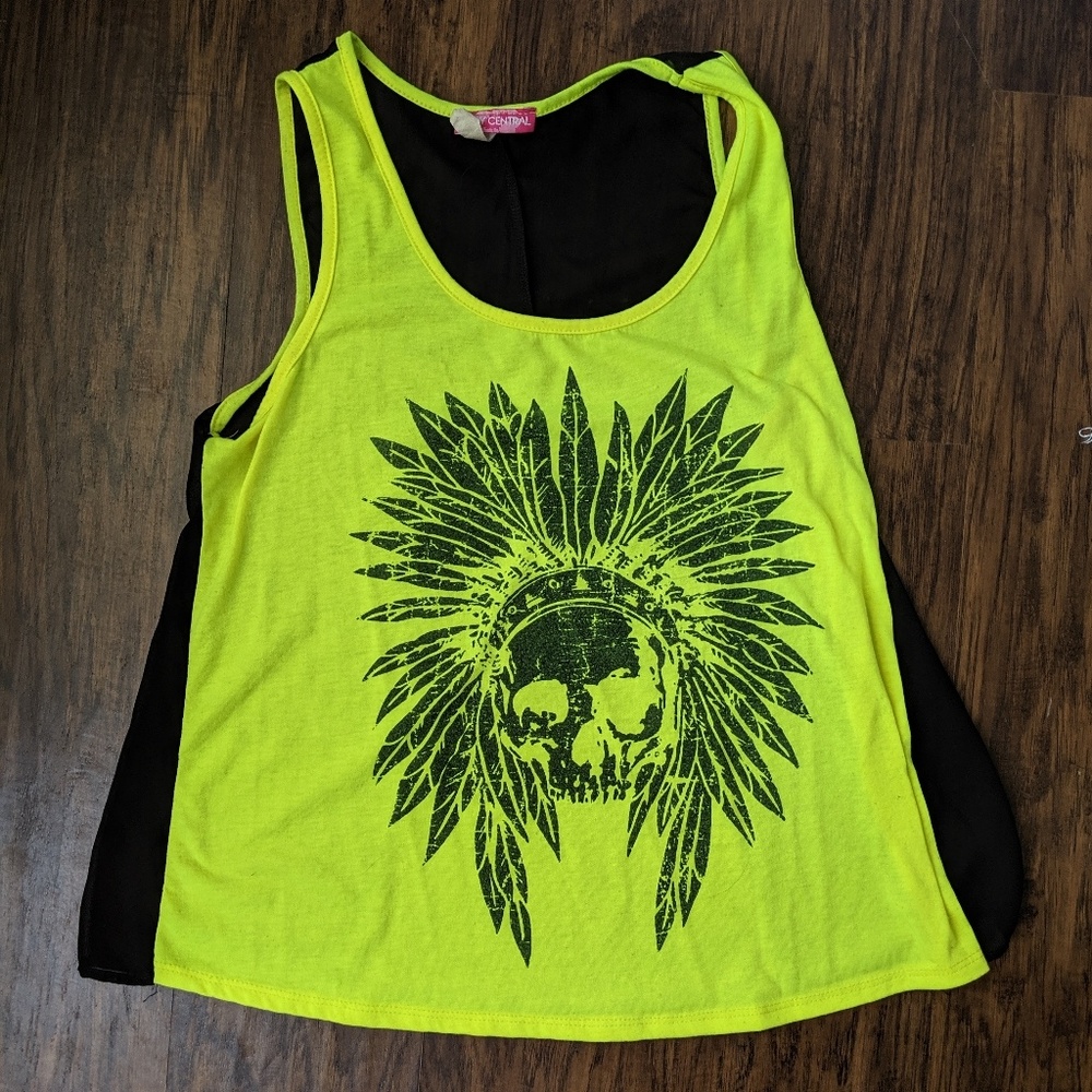 Neon yellow top